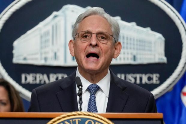 FILE Attorney General Merrick Garland announces Jack Smith as special counsel to oversee the Justice Department's investigation into the presence of classified documents at former President Donald Trump's Florida estate and aspects of a separate probe involving the Jan. 6 insurrection and efforts to undo the 2020 election, at the Justice Department in Washington, Nov. 18, 2022. (AP Photo/Andrew Harnik, File)